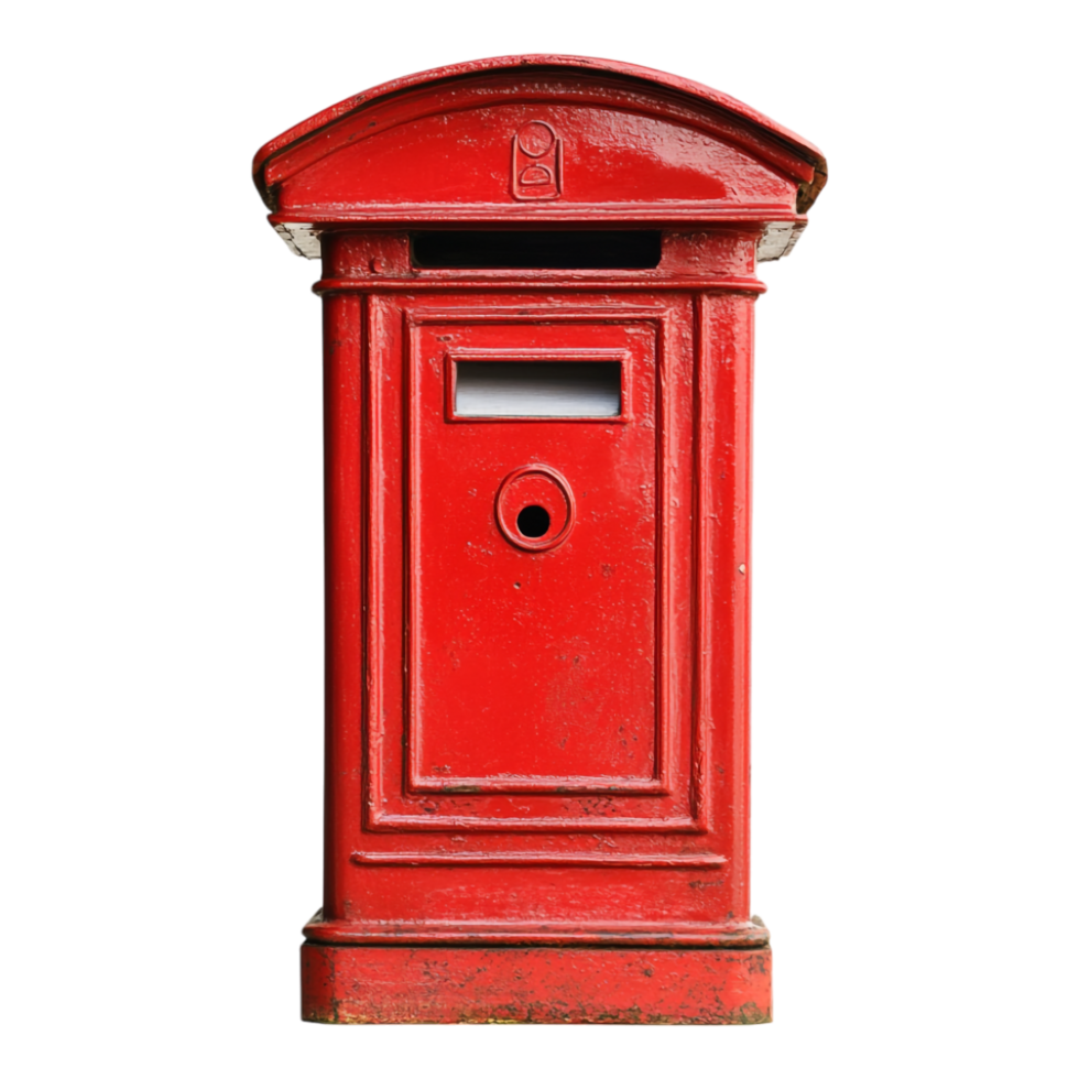 Post box isolated against a transparent background png