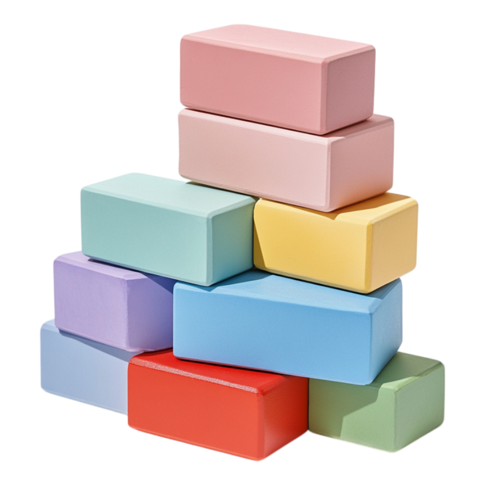 Yoga Blocks Isolated Against transparent Background png