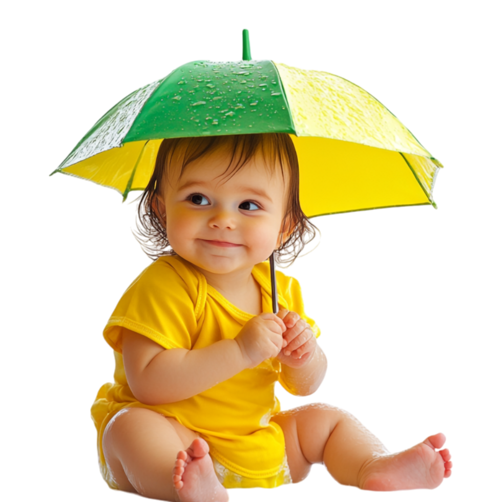 Rain on a Baby Isolated png
