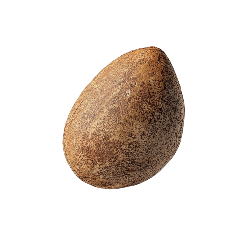 PNG A Single Almond Nut Close-Up Against Transparent Background for Nut-Based Recipes, Health Themes, or Food Illustrations