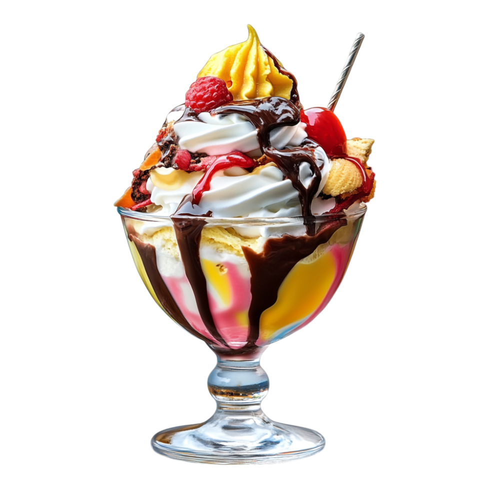 Ice Cream or Sundae on transparent background png