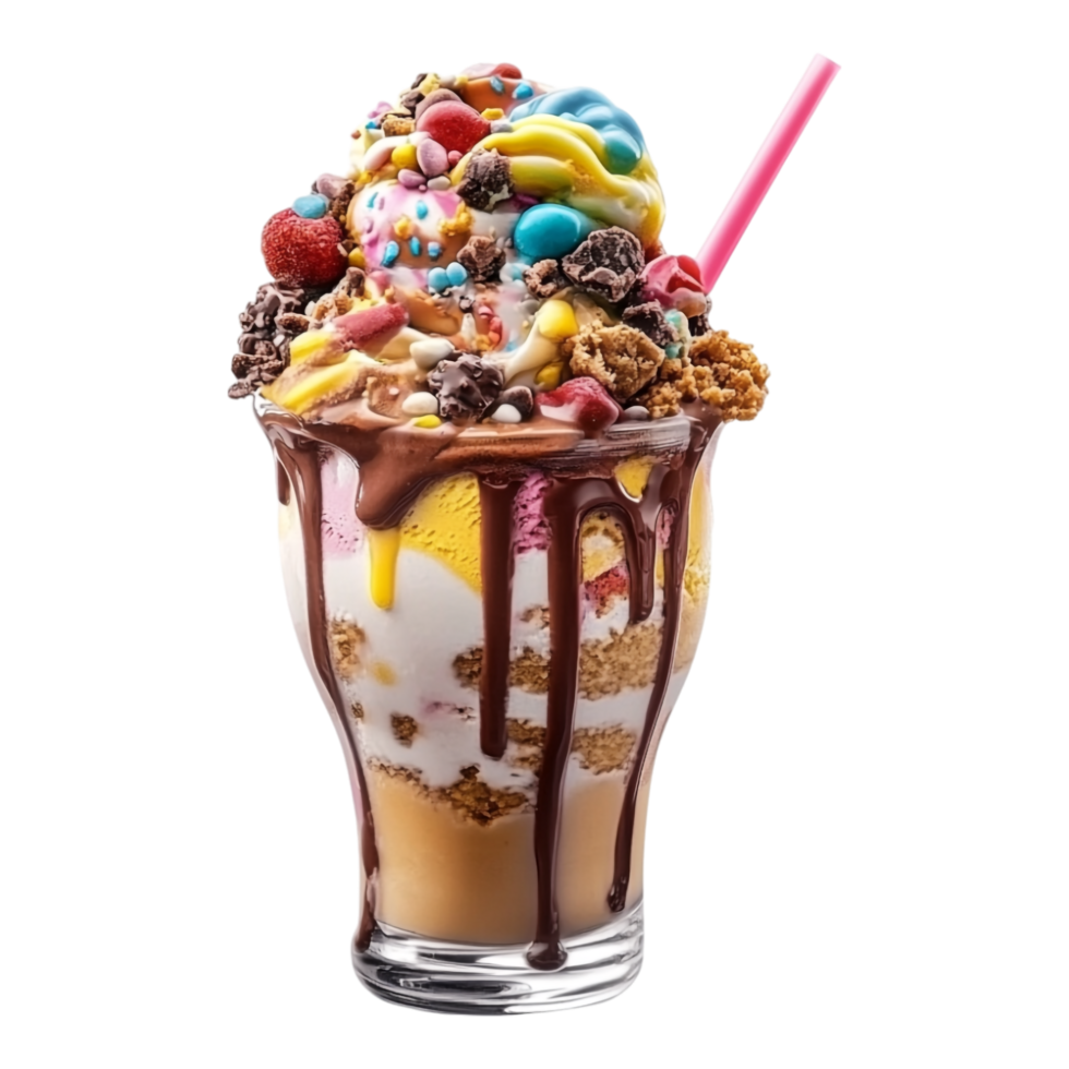 Ice Cream or Sundae on transparent background png