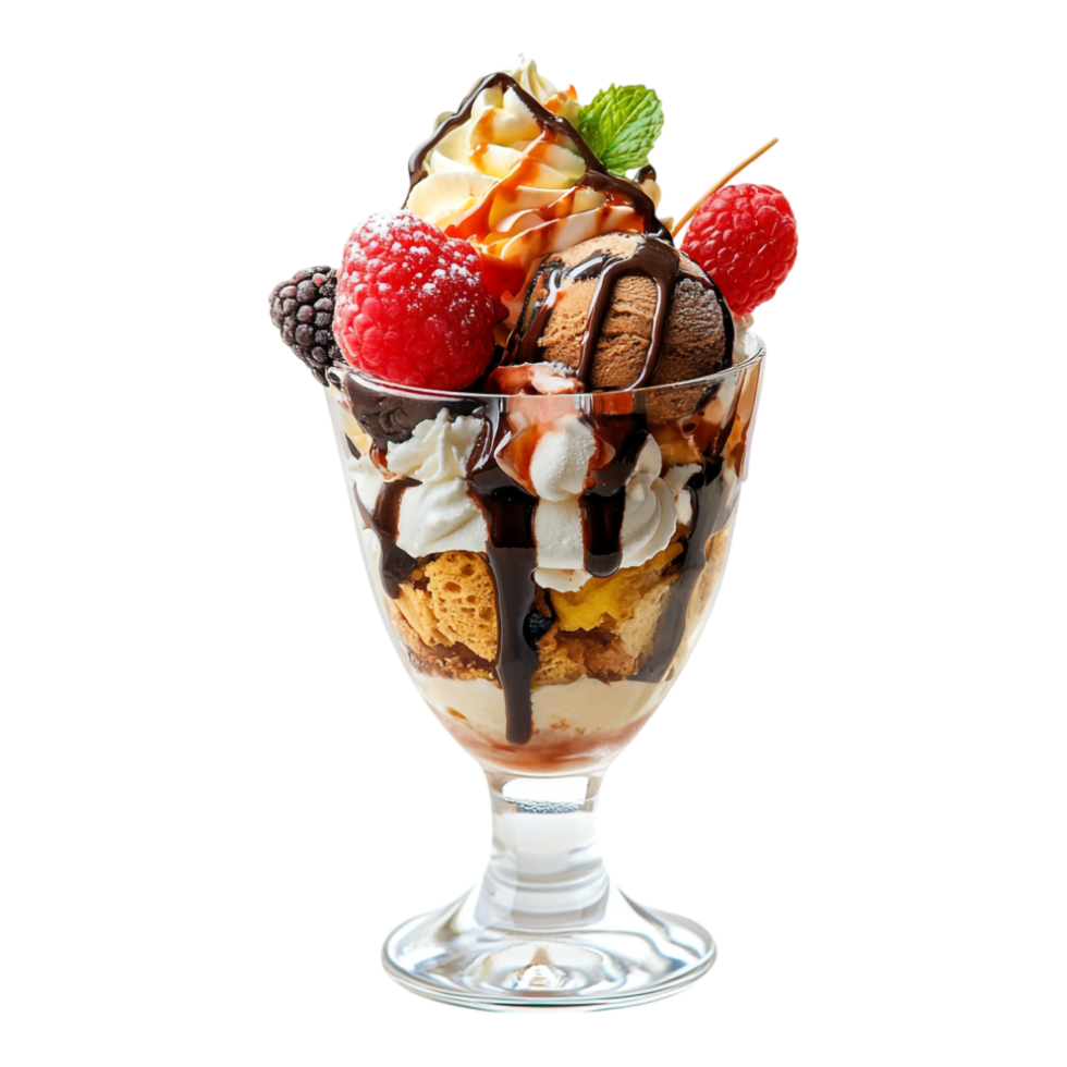 Ice Cream or Sundae on transparent background png