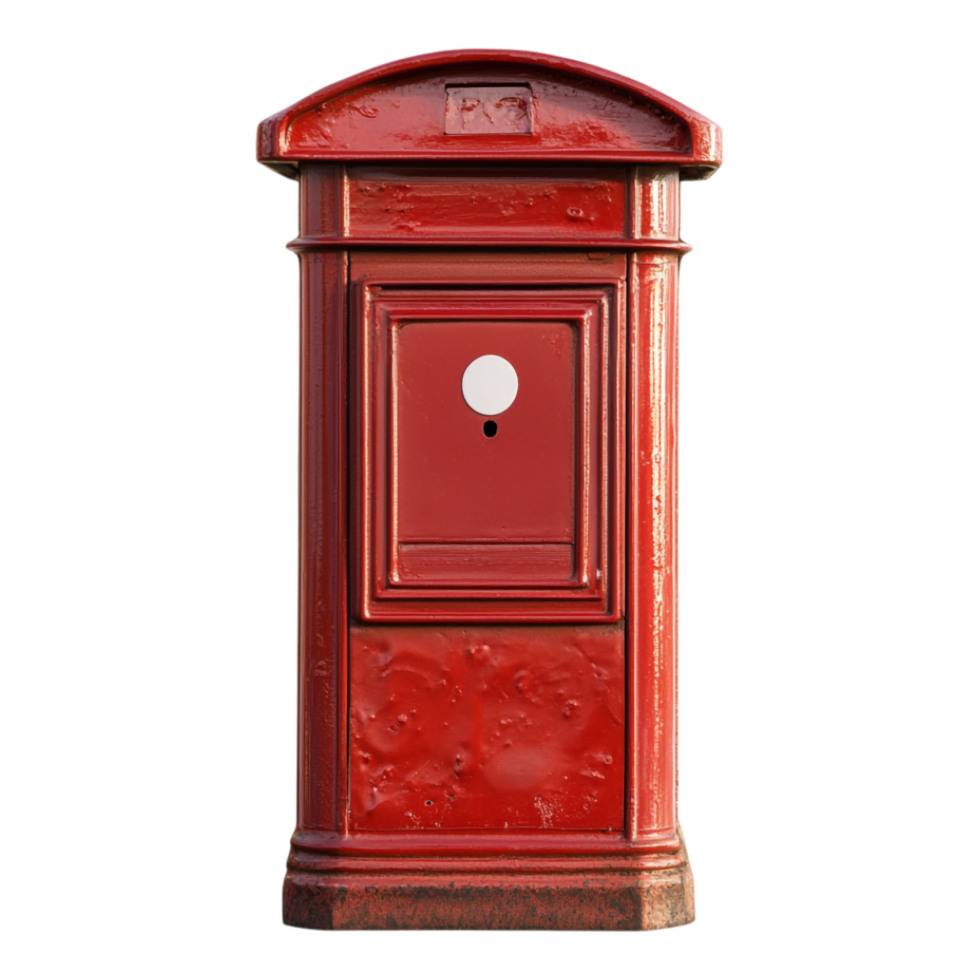 Post box isolated against a transparent background png