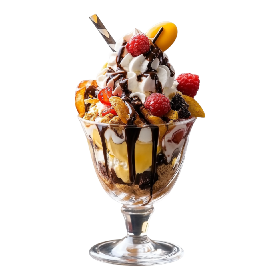Ice Cream or Sundae on transparent background png
