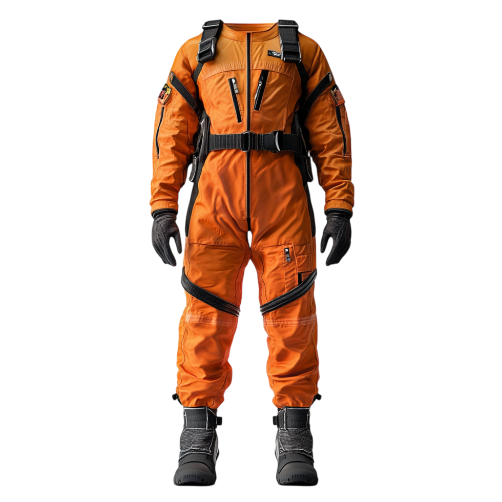 Flight Suit 3D Rendering Against White Background png