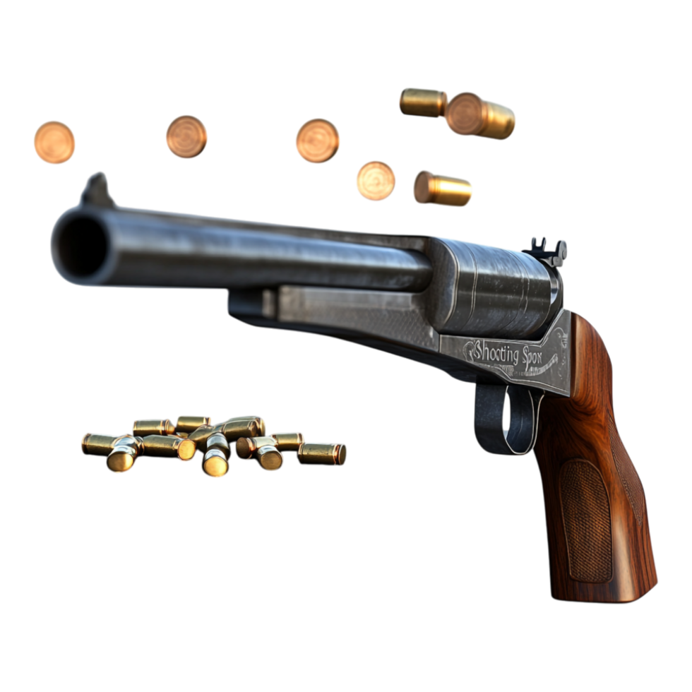 Shooting Sports Isolated Against White Background png
