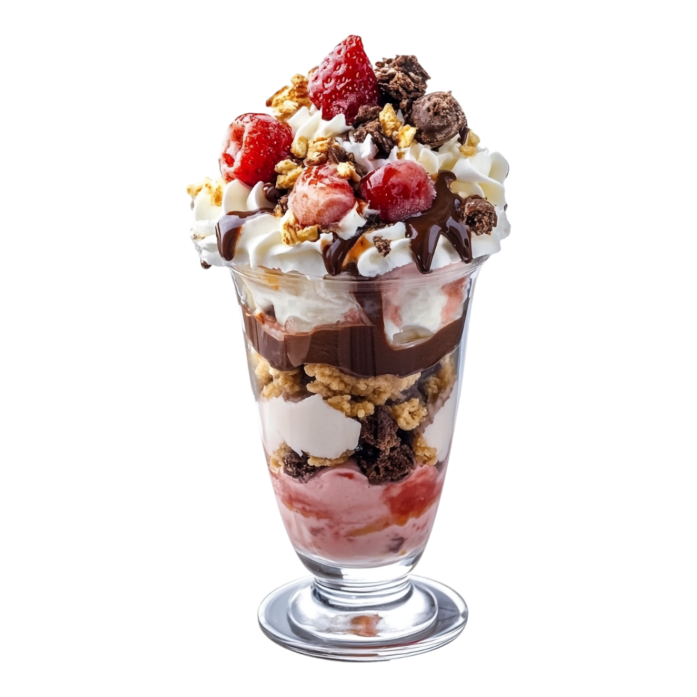 Ice Cream or Sundae on transparent background png