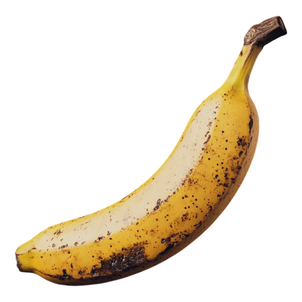 Banana on Alpha Layer Isolated Against White Background png