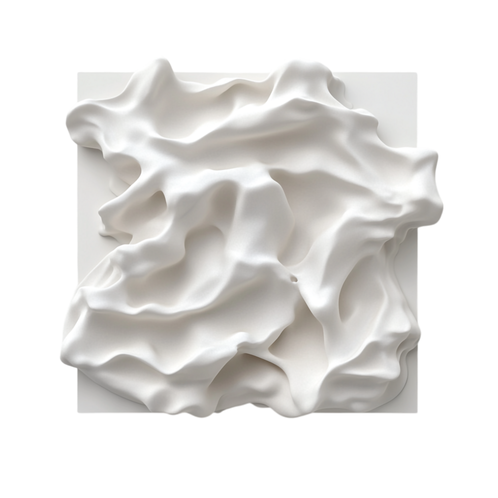 Plaster Mold 3D Rendering for Sculpture, Art, and Interior Design Concepts png