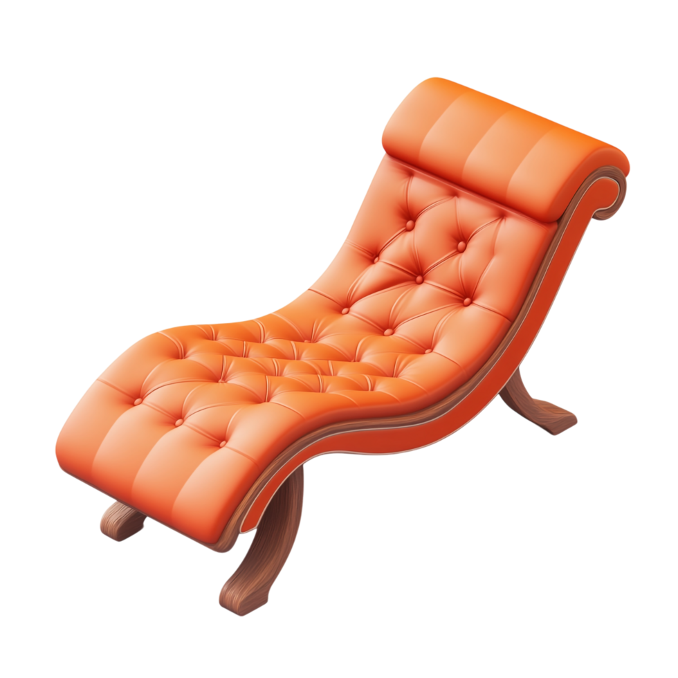 Chaise longue against a white background png