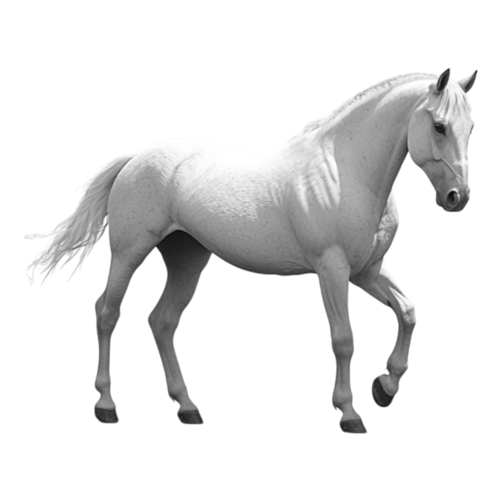 Rearing Horse Isolated Against Transparent Background png
