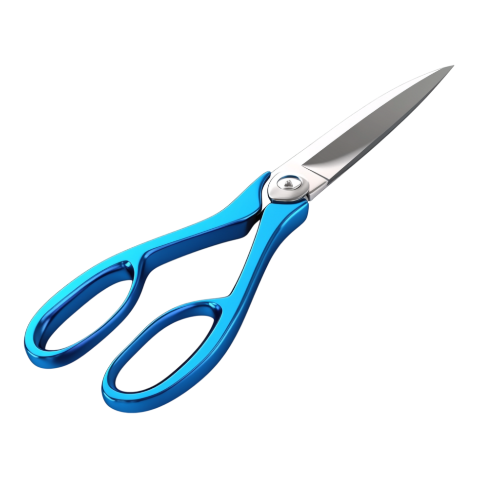 Scissors Cutting Cloth Isolated Against White Background png