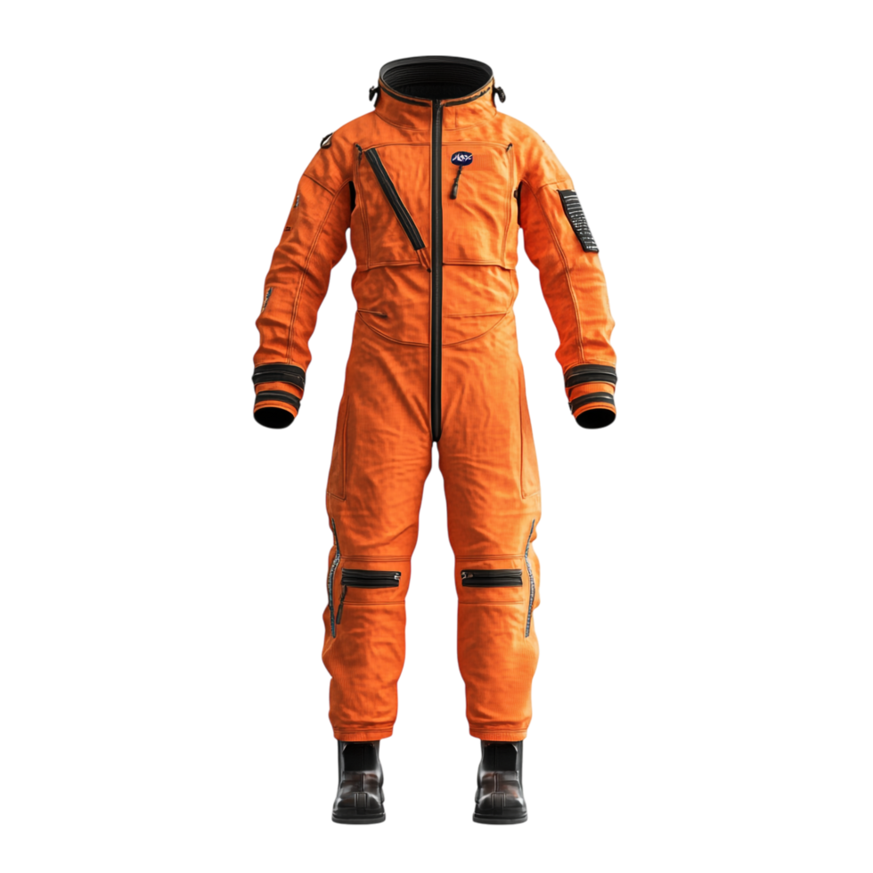 Flight Suit 3D Rendering Against White Background png