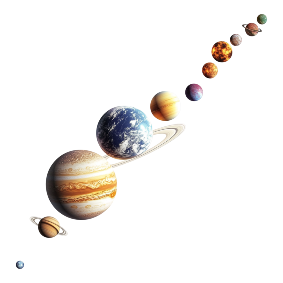 The Solar System Isolated Against transparent Background png