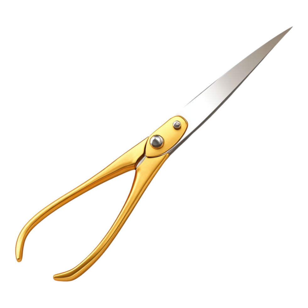 Scissors Cutting Cloth Isolated Against White Background png