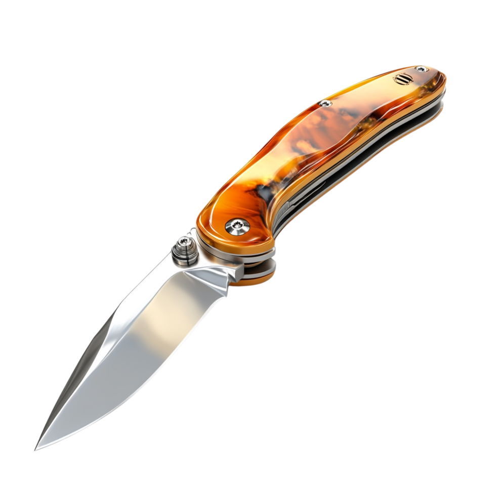 Pocketknife 3D rendering against a transparent background png