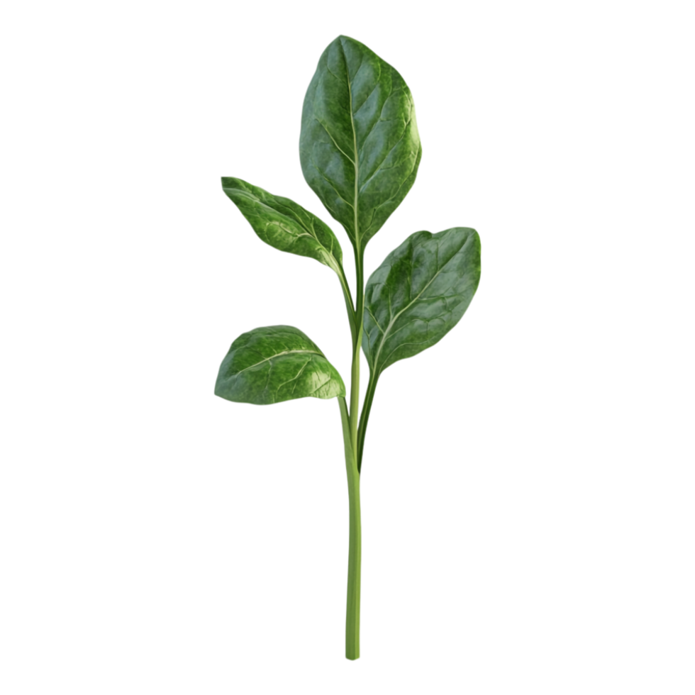 Spinach leaves on a transparent background png