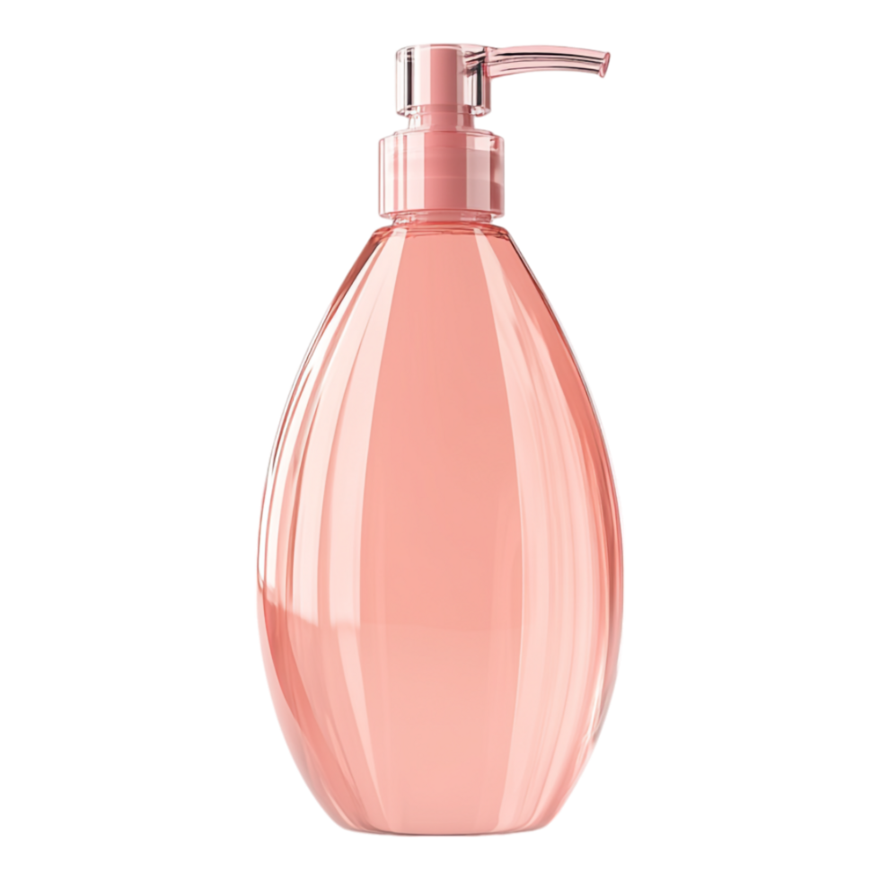 Pink Soap Bottle Isolated Against Transparent Background png