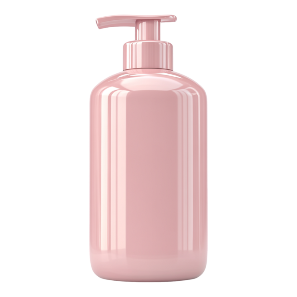 Pink Soap Bottle Isolated Against Transparent Background png