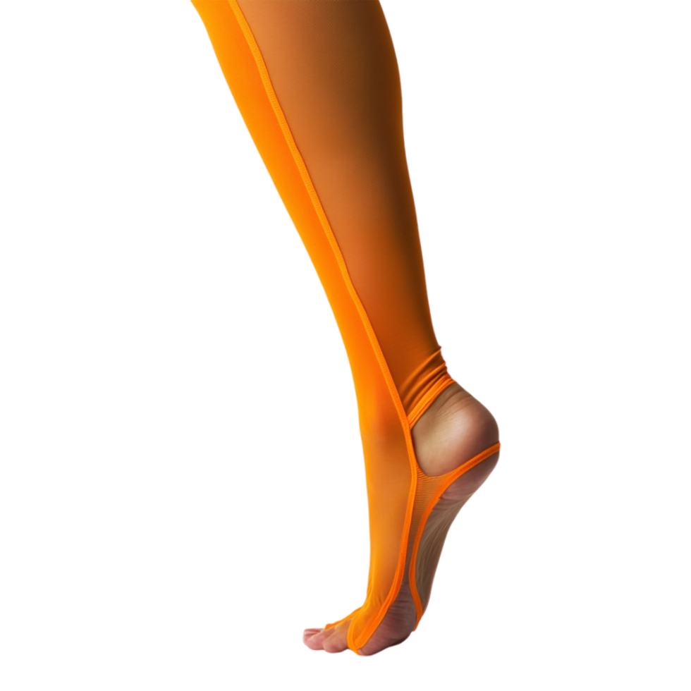Orange leg visible, isolated against a transparent background png