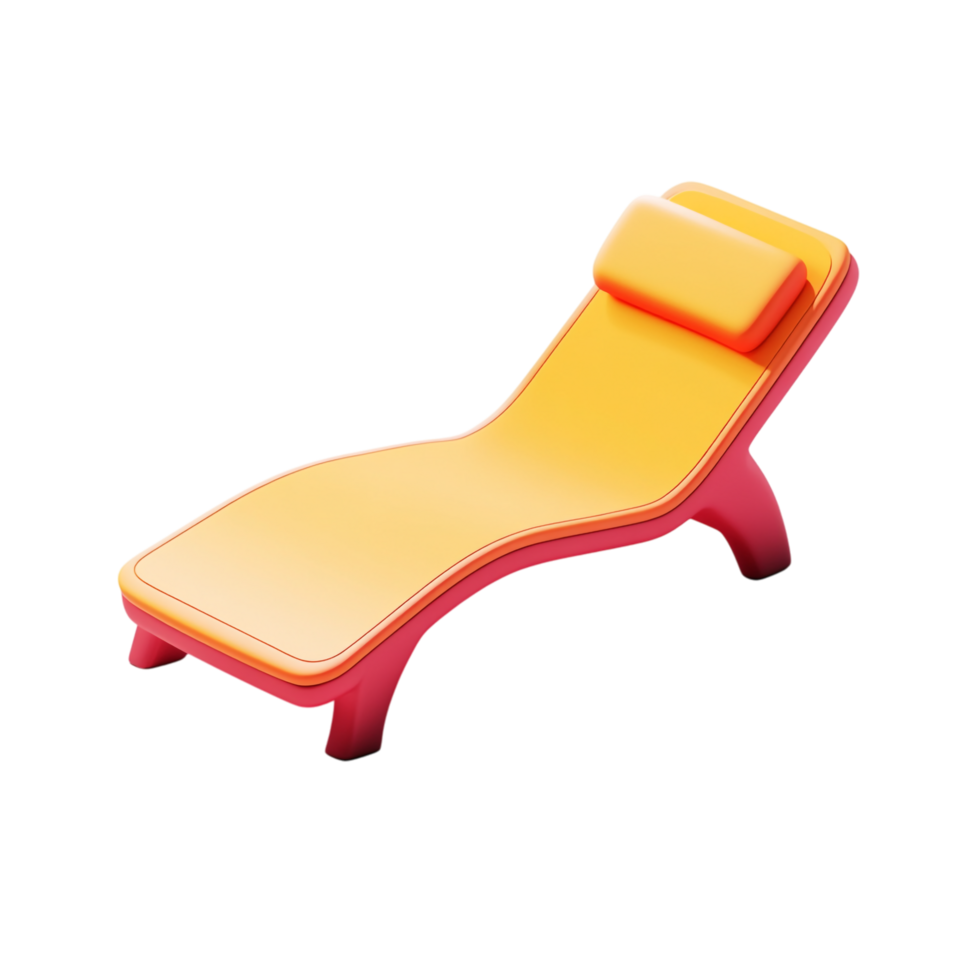 Chaise longue against a white background png