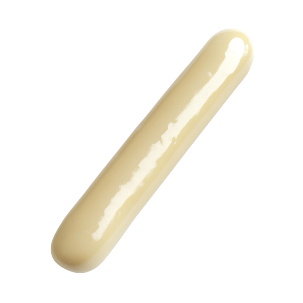 Mozzarella stick top view isolated against a transparent background png