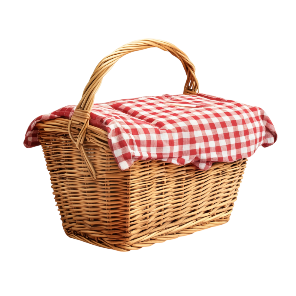 picnic basket on a transparent background png