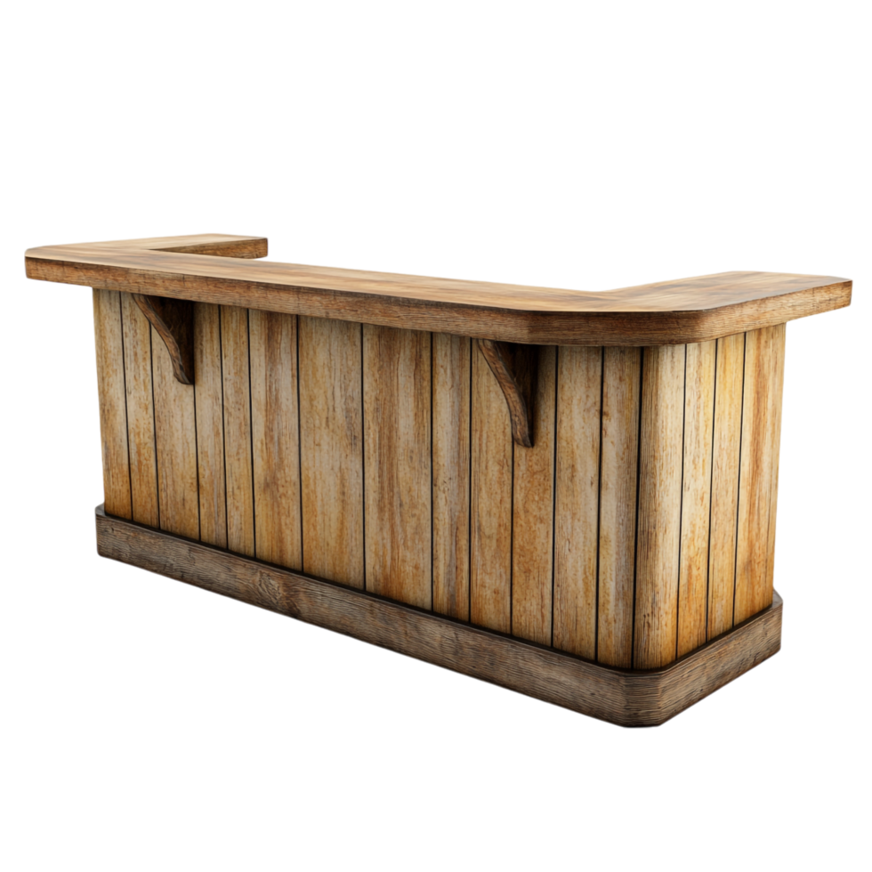 Bar Counter on transparent background 8K High Detail png