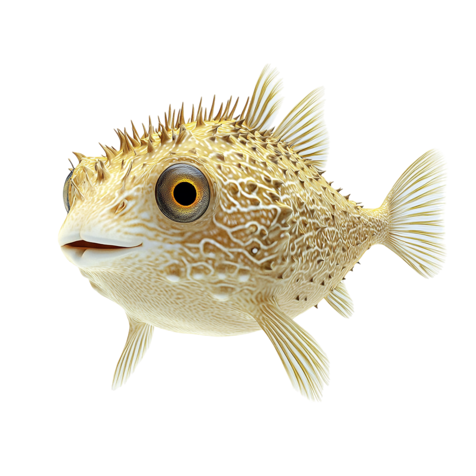 pufferfish on a transparent background png