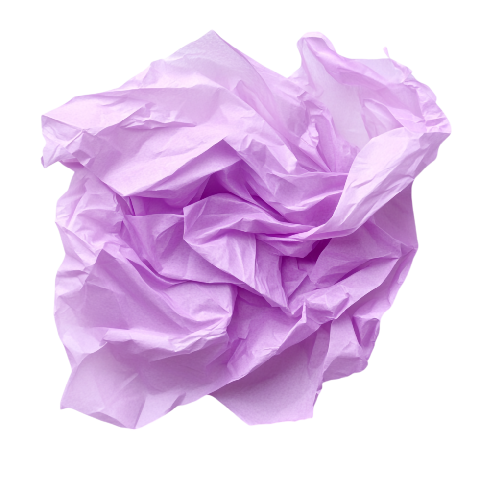 Colorful Tissue Paper on Purple and transparent background png