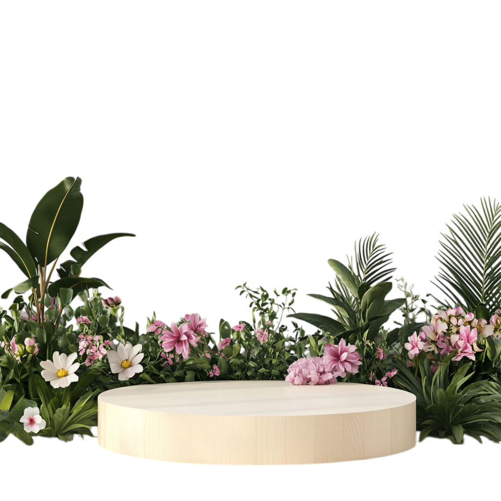 image of a simple clean minimal blank product podium png