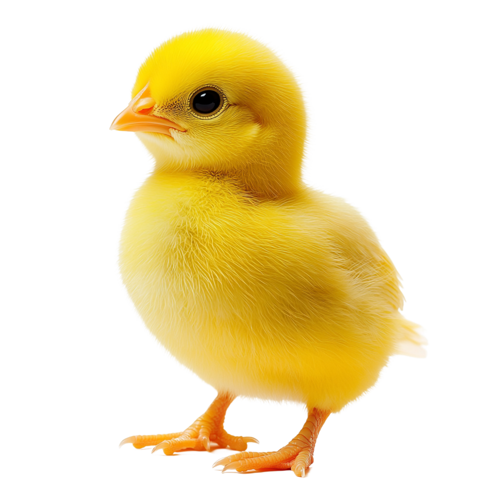 Yellow chick on a transparent background png