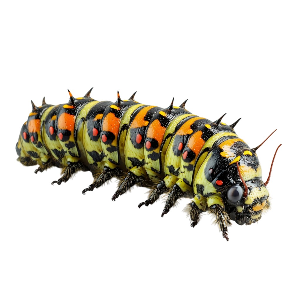 Caterpillar on transparent background png