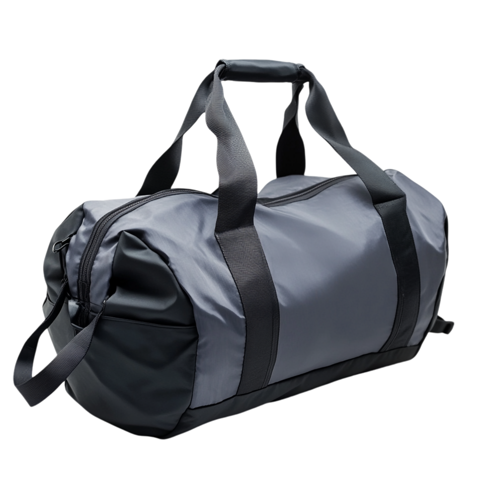 Gym bag on a transparent background displayed on a shelf png
