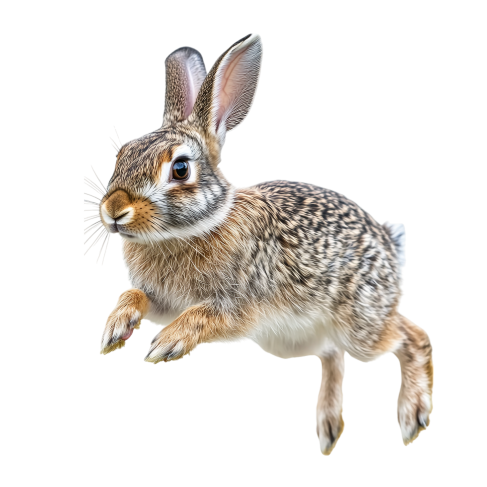rabbit running on a transparent background png