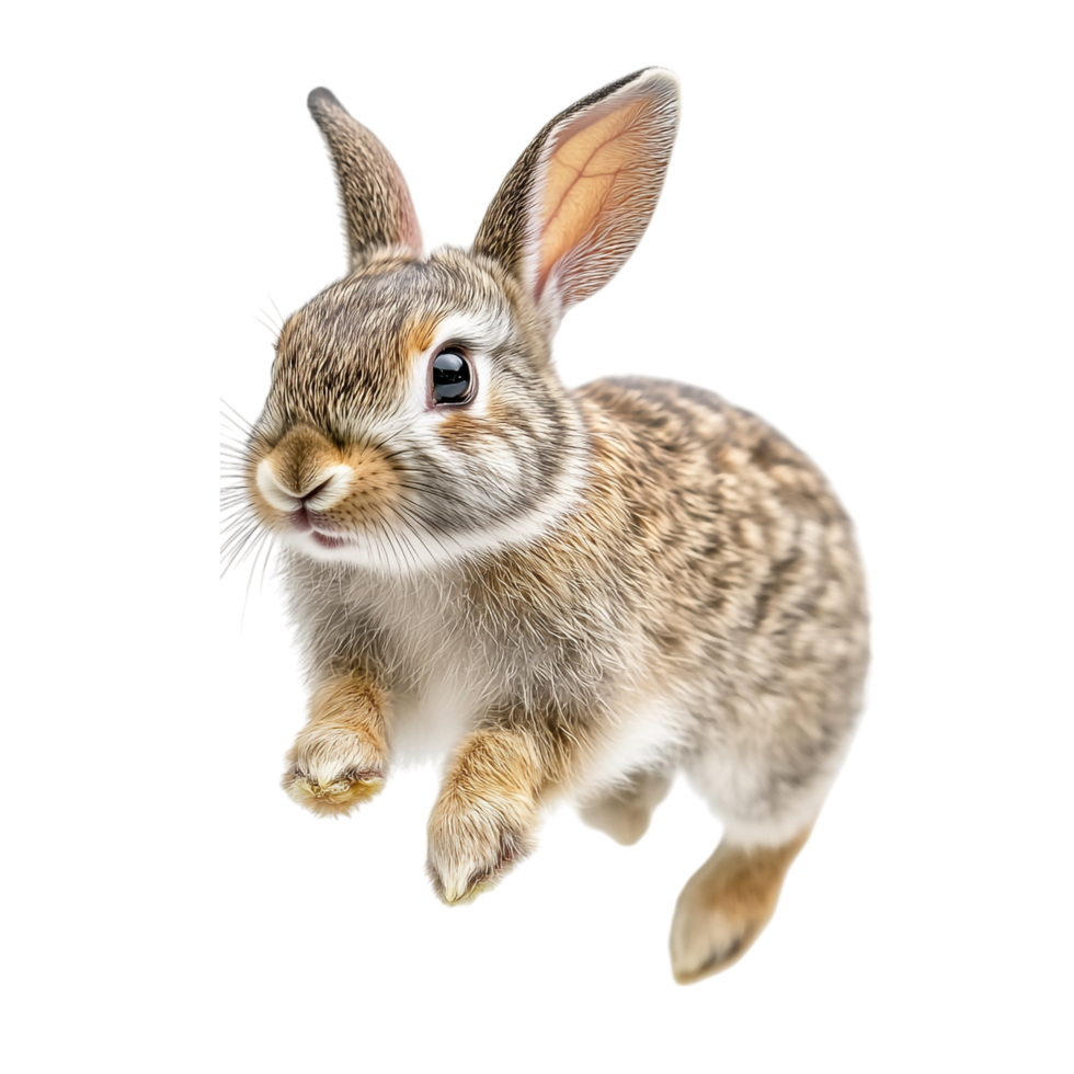rabbit running on a transparent background png