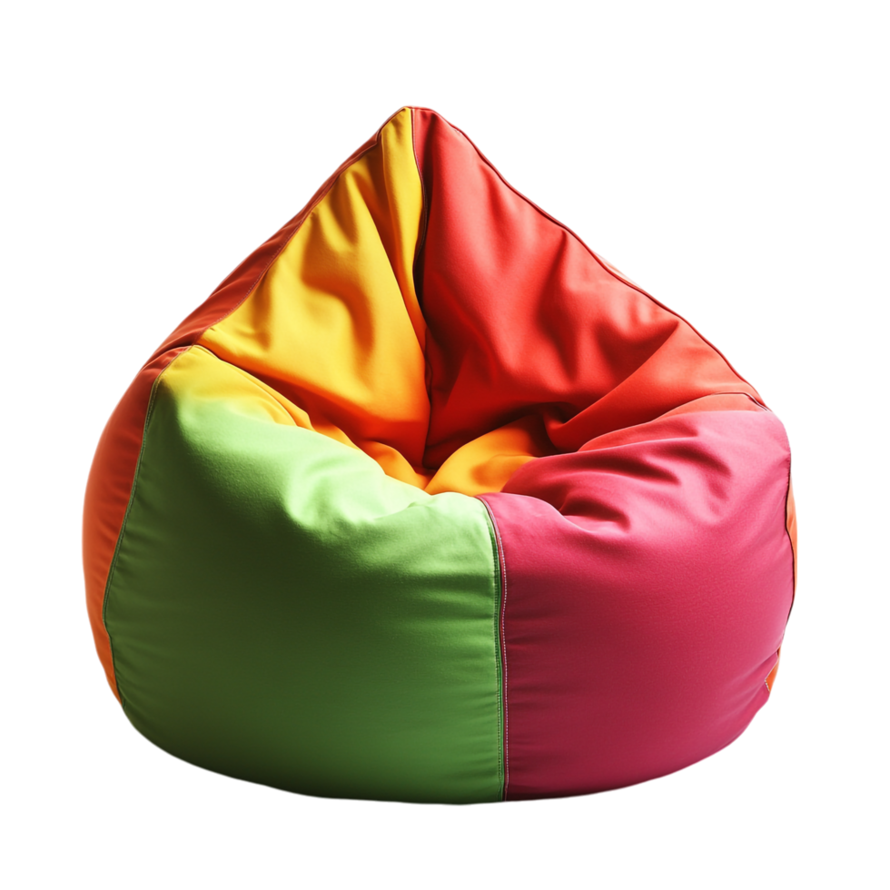 Bean bag chair isolated against a transparent background png