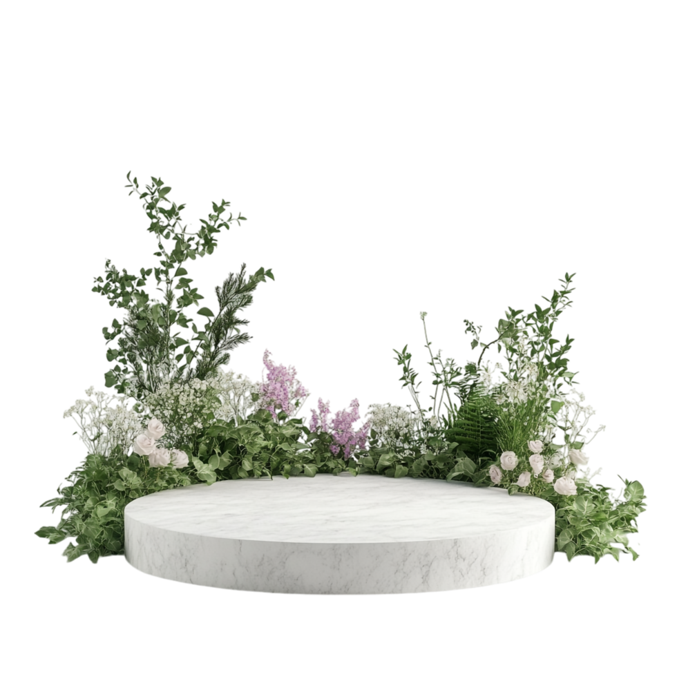 image of a simple clean minimal blank product podium png