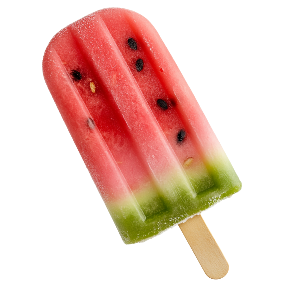 watermelon popsicle ice cream on a transparent background png