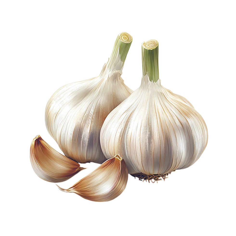 Garlic on transparent background png