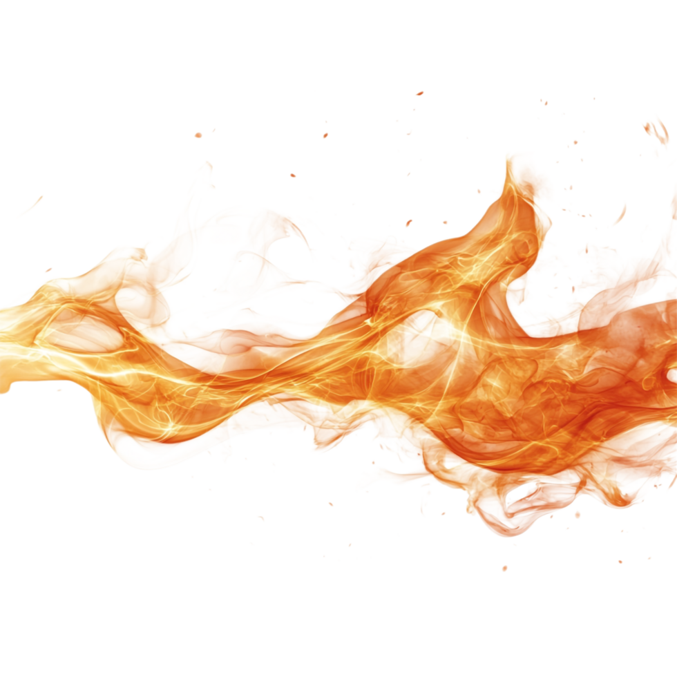 Fire Wave on transparent background png