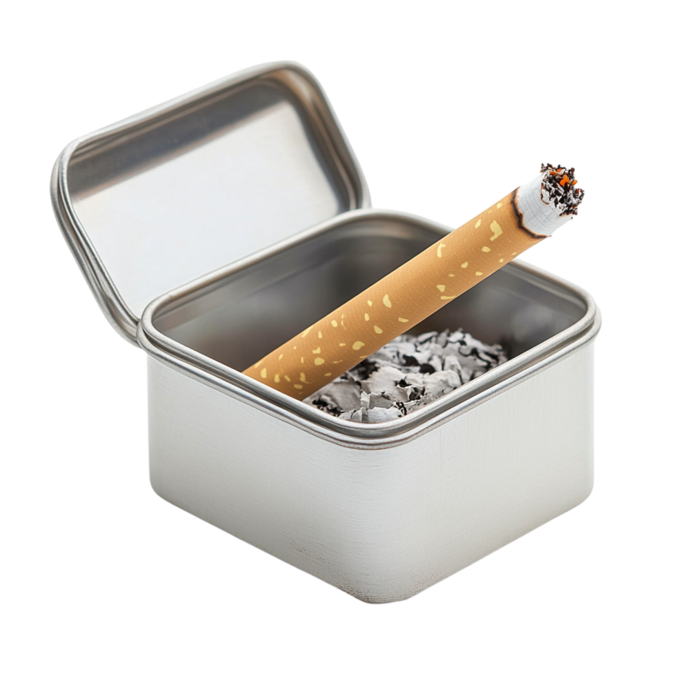 Cigarette in a tin isolated on transparent background png