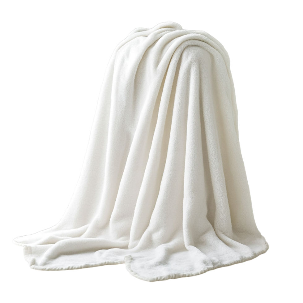 blanket on a transparent background rendered in 8K high detail png