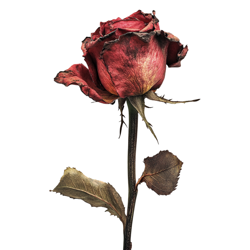 Red rose on a transparent background png