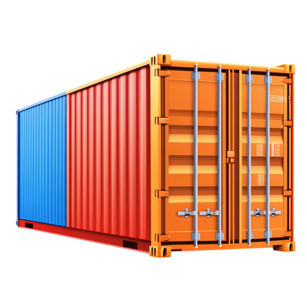 Container Vector Clipart on transparent background png