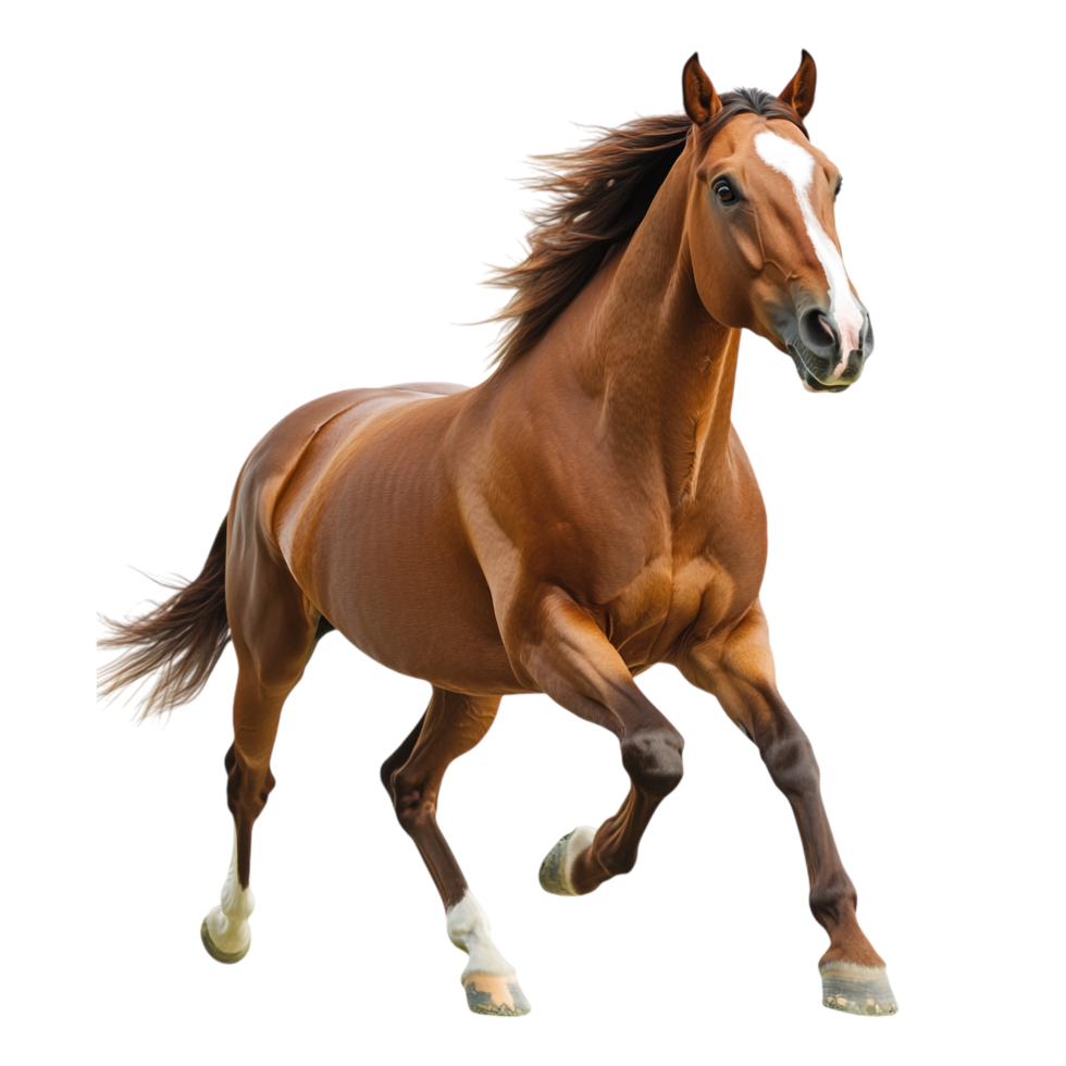 Running Horse on transparent background png