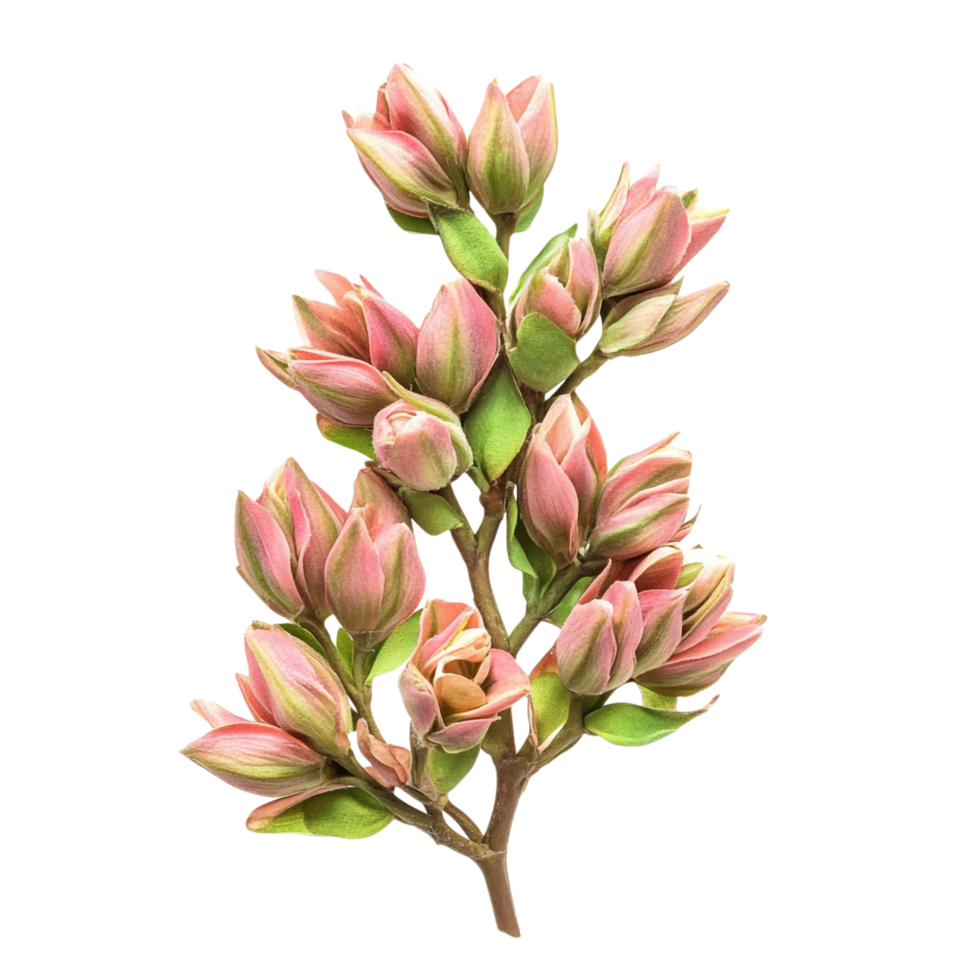 pink and green buds on a transparent background png
