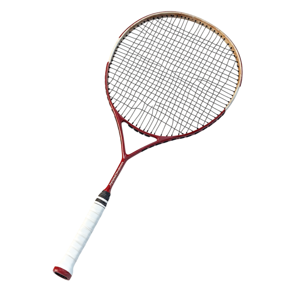 Badminton racket isolated against a transparent background 8k high resolution png