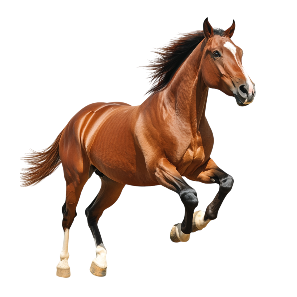 Running Horse on transparent background png